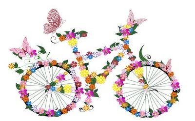 Balade en vélos fleuris