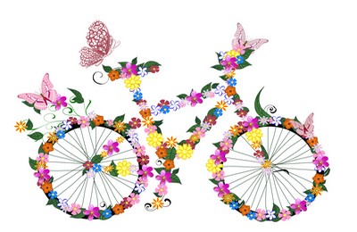 Balade en vélos fleuris